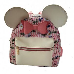 Disney’s Minnie Mouse Floral Stripe Mini Backpack